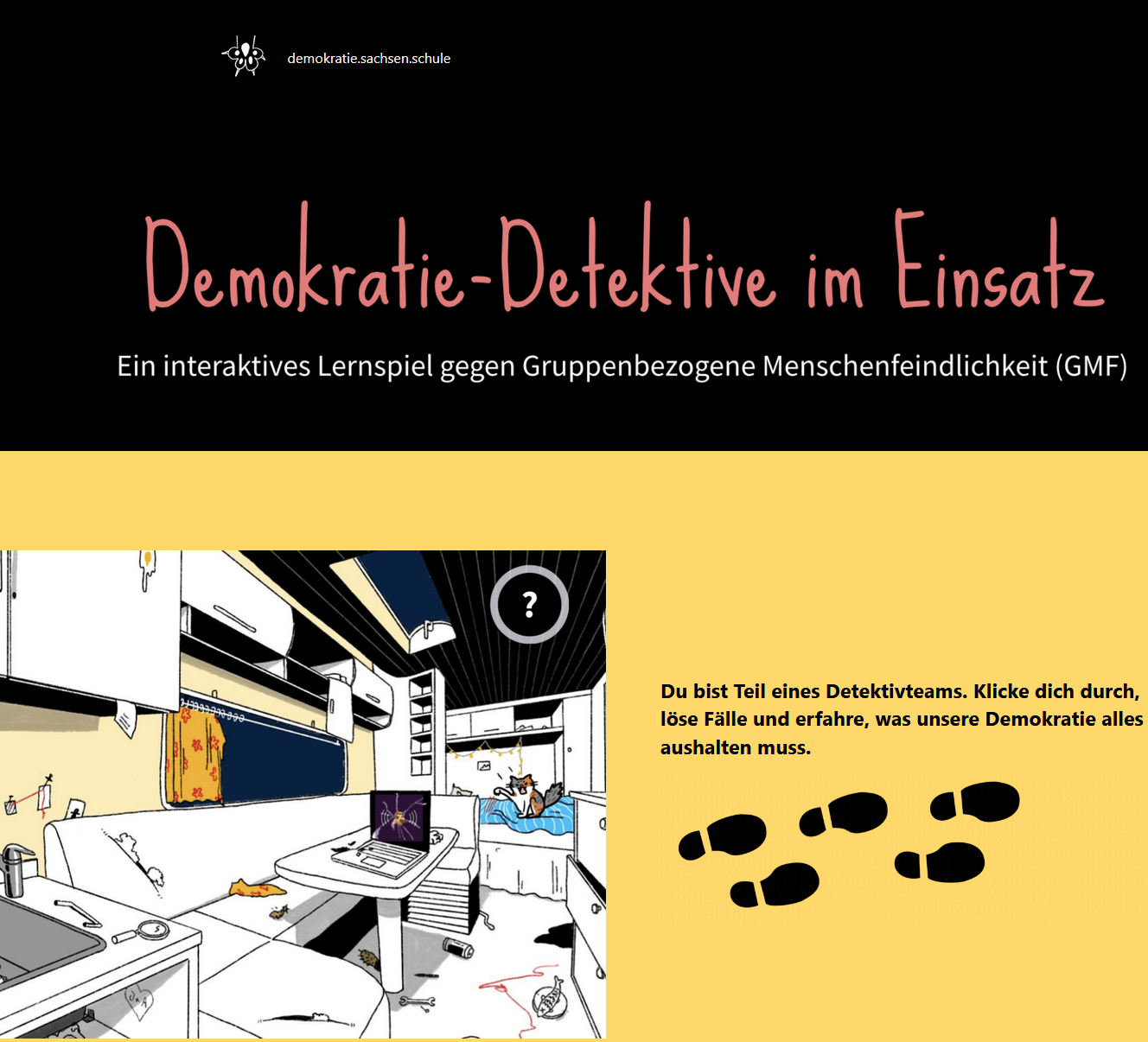 Demokratie-Detektive im Einsatz - ein interaktives Lernspiel gegen Gruppenbezogene Menschenfeindlichkeit (GMF)